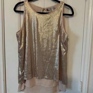Jennifer Lopez Gold Sequin Tank Top